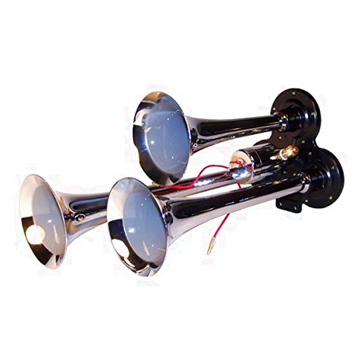 MPC Three Trumpet Compact Train Air Horn - Super Loud Horns EZ Fit for Trucks and Cars
