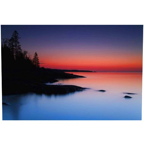 Happyniess001 Dawn Over The North Shore of Lake Superior Near Duluth Minnesota United States of America Wooden Jigsaw Puzzles 1000 Pieces Game Puzzles for Adults Kids Teen Family Wall Art Puzzles Gifts