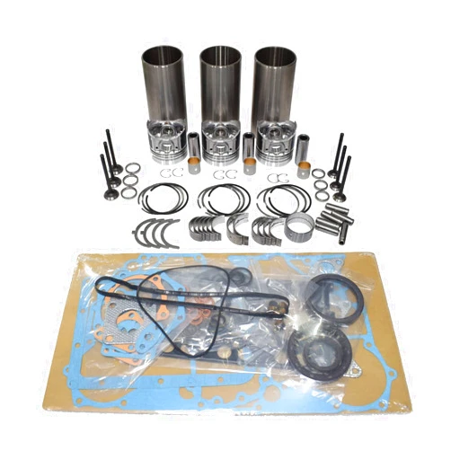 WSbaodan Complete D722 Overhaul Rebuild Kit Compatible with Kubota Engine Bobcat 316 320 322 323 Mini-Excavator Liner&piston&ring&Valves&Bushing&Full Gasket Kit