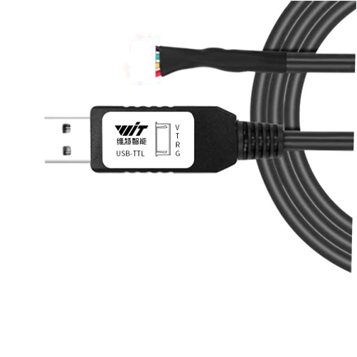 WITMOTION USB to TTL UART Converter Cable with CH340 Chip, Terminated by 4 Way Female Socket Header, Serial Adapter (1m/3.28ft, Black), Windows 10,8,7, Linux MAC OS