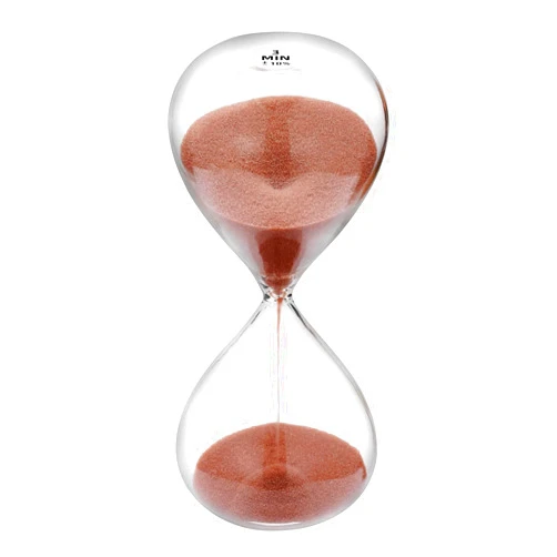 CNCJ Hourglass 3 Minute Sand Timer, Cocoa Sand Clock, Large Sand Watch 3 Min, Colorful Minimalist Hour Glass Sandglass, reloj de Arena 3 minuto for Classroom, Home, Desk, Office Decor