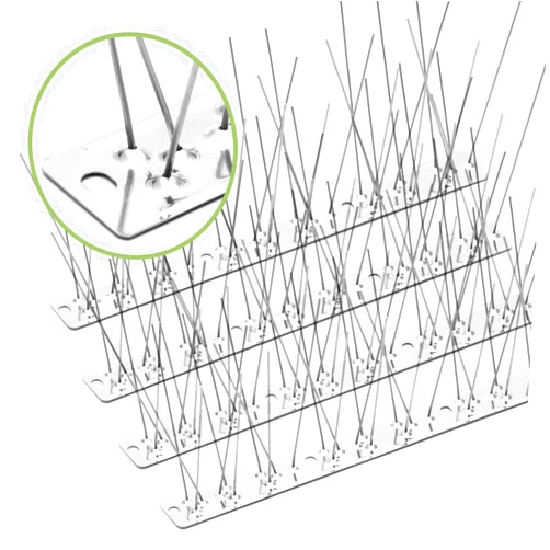 Valibe Pigeon Spikes Stainless Steel Bird Spikes for Outside to Keep Birds Away 12 Pack 10ft Coverage Bird Spikes Wire Prevention Spikes for Small Bird Squirrel for Fence Roof Blacony
