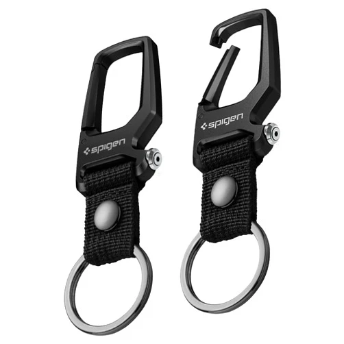 Spigen Life Carabiner Key Ring Clip, Car Keychain Clip, Bottle Opener Key Chain Ring for Men and Women