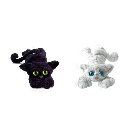Manhattan Toy Lanky Cats Ziggy Black Cat Stuffed Animal & Toy Lavish Lanky Cats Snow Plush Ziggy + Cats Snow Plush