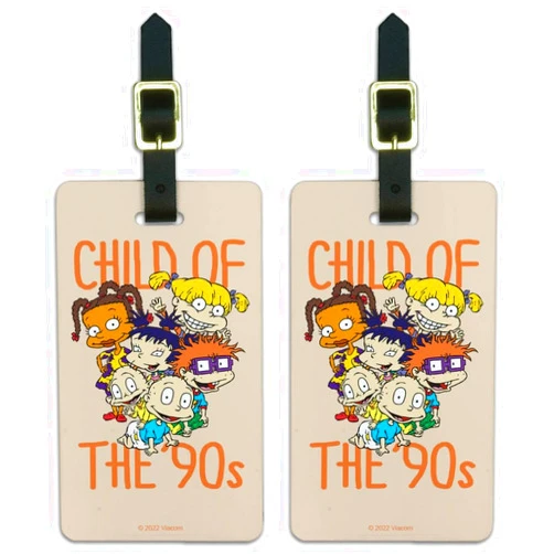 GRAPHICS & MORE Rugrats Child of the 90s Luggage ID Tags Suitcase Carry-On Cards - Set of 2