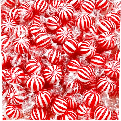 SUNNY ISLAND Jumbo Mint Balls | 2 Pound Bag | Hard Candy, Classic Peppermint Flavor