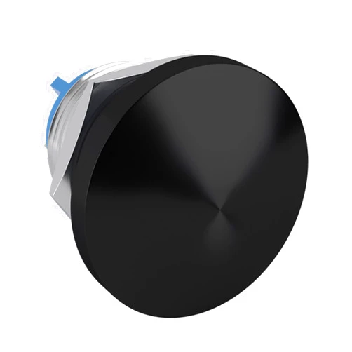 APIELE 22MM Momentary Push Button Switch Mushroom Head Push Button IP65 Waterproof 12V 24V 36 DC 110V 250V AC 5A SPST (22mm, Black)