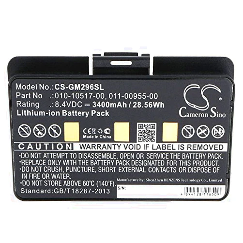 Cameron Sino 010-10517-00 011-00955-00 Battery - Replacement for Garmin GPSMAP 276,276c,296,396,376,376C,378,496,495,478,478,EGM478 3580100054300 100054300 GPS Navigator Batteries (3400mAh,8.4V,Li-ion)