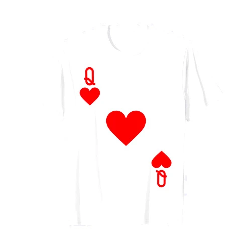 Playing Cards Costumes Queen of Hearts Costume T-Shirt Halloween Deck of Cards