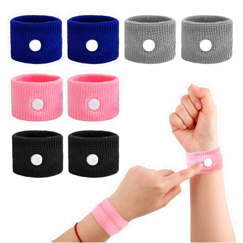 Amaxiu Motion Sickness Relief Bands, 8pcs Motion Travel Sickness Wristbands Natural Acupressure Nausea Relief Wristband for Pregnancy Morning Car Sea Flying Trip Dizziness Anxiety