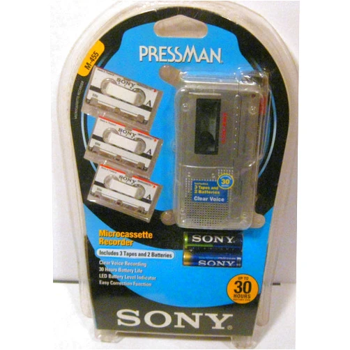 SONY M-455 Microcassette Recorder Value Pack (SONY M455)