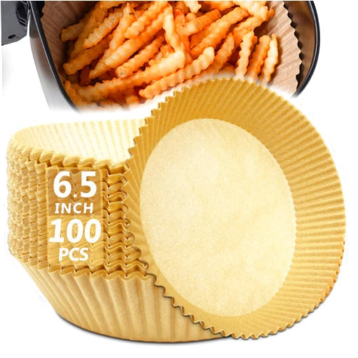 Redgem Air Fryer Disposable Paper Liner, 100pcs Non-stick Disposable Air Fryer Liners, 6.5