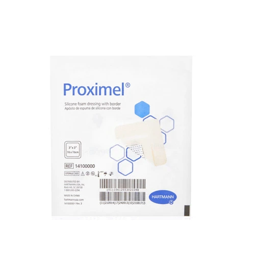Proximel Silicone Foam Dressing, 3 X 3 Inch, W/Border, Hartmann - Each