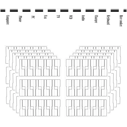 JIQEZNL White Cable Labels, 300 Premium Wire Label Tags for Electronics, Printable Cord Labeling Tags for Ethernet and Network, Write on Labels for Cable Management