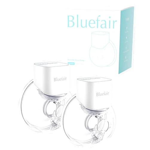 Bluefair Breast Pump, Wearable Breast Pump, Breast Pump Hands-Free, Wearable Pumps for Breastfeeding, 3 Modes & 12 Levels, Smart Display, Memory and Anytime Pause function-24mm, 2 Pack(White)