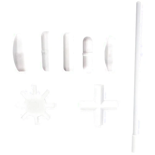 Toolly 7 Shapes Magnetic Stirrer Stir Bars Mixer PTFE Stiring Rod with Magnetic Retriever (8 Pack)