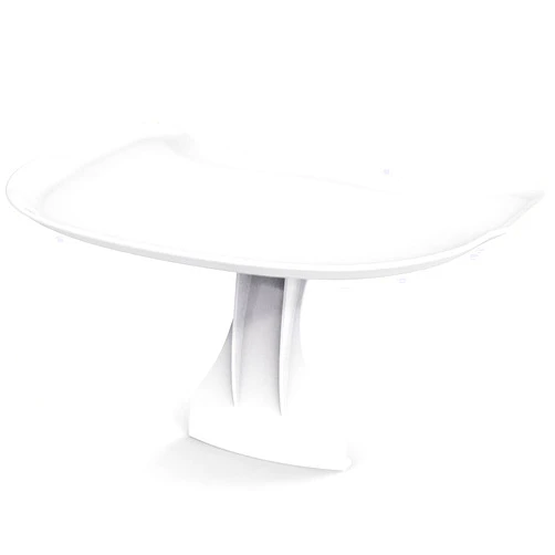 Mamatepe Play Tray Accessory Compatible with Bumbo Floor Seat,Bumbo Activity Tray Attachment, Tray Surface Easily Attaches to The Baby Bumbo Seat for Feeding and Play,Easy to Install and Remove (White)