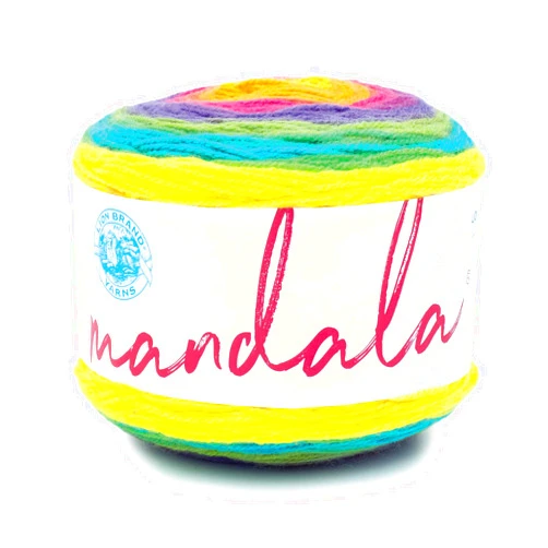 Lion Brand Yarn Mandala Yarn, Multicolor Yarn for Crocheting and Knitting, Craft Yarn, 1-Pack, Gnome
