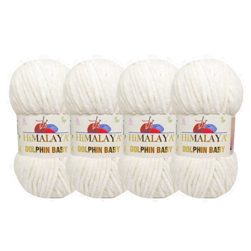 Himalaya Dolphin Baby (4-Pack) 4x100 gr Chenille Velvet Blanket amigurumi Yarn Super Bulky 524 yds (308)