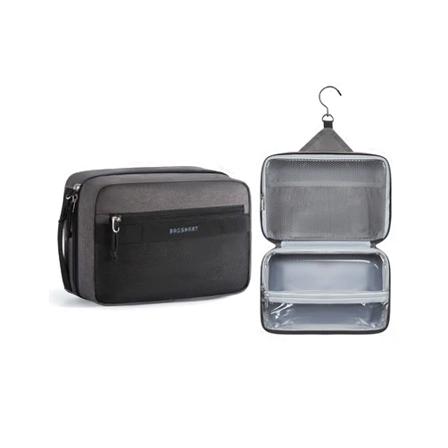 BAGSMART Toiletry Bag for Men/Women, Hanging Dopp Kit Water-resistant Shaving Bag for Toiletries Accessories, Black