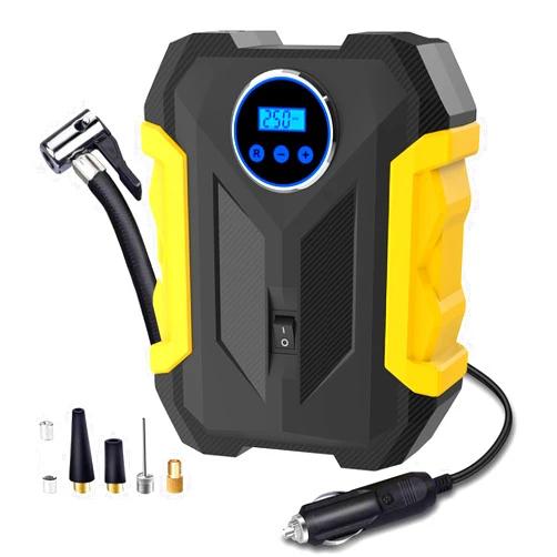 Carsun Digital Air Compressor for Car Auto Pump Portable Tire Inflator with LED Light DC 12V