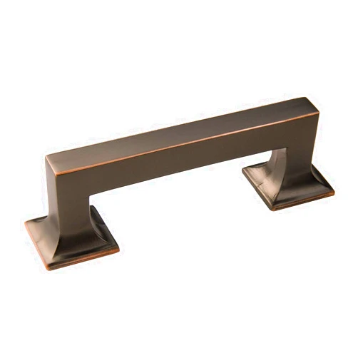 Hickory Hardware Studio Collection Pull 3 Inch Center to Center Oil-Rubbed Bronze Highlighted Finish