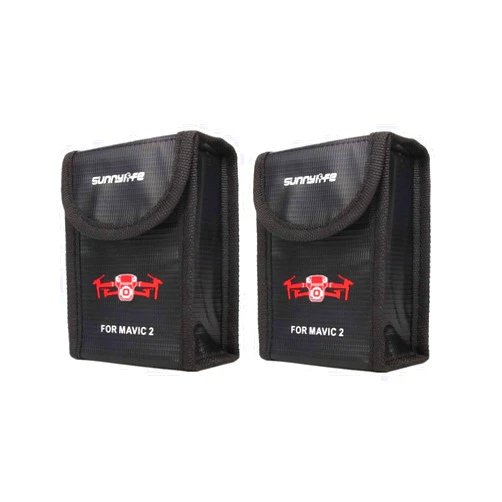 RotorLogic Mavic 2 LiPo Battery Safety Storage Bag for 1pc DJI Mavic 2 Pro/Zoom Drone Flight Battery (2-Pack)