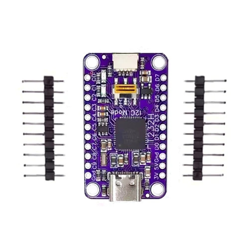 PAMEENCOS 1pcs MCU FT232H high-Speed Multi-Functional USB to JTAG UART FIFO SPI I2C Module Type-C IIC Connection