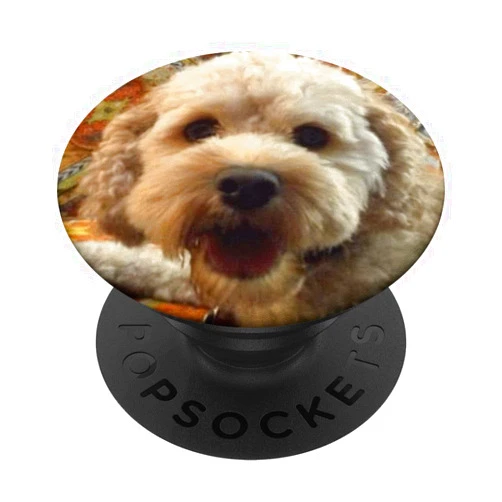 Official Puppy Snuggles Cockapoo Cockapoo (Poodle Cocker Spaniel Mix) Puppy Dog PopSockets Grip and Stand for Phones and Tablets
