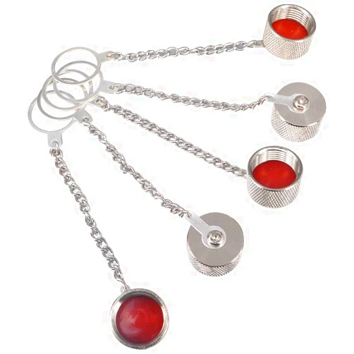 BOOBRIE 5-Pack UHF/N-Type Dust Cap UHF Dust Cap RF SO239 Connector Protective Cover with Chain N-Type Coax Cap for N-Type Female Adapter UHF Coax Cap for SO-239 UHF Female Adapter Nickel-Plated