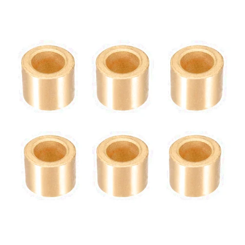 uxcell Bearing Sleeve 10mm Bore x 16mm OD x 12mm Length Self-Lubricating Sintered Bronze Bushings 6Pcs