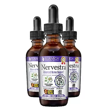 Nervestra Nerve Health Support Supplement - Fast-Absorbing Herbal Liquid Formula - Turmeric, White Willow Bark, B-Vitamins, Alpha Lipoic Acid, Acetyl-L-Carnitine and More 3