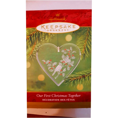 Hallmark Keepsake Ornament Our First Christmas Together Dated 2000