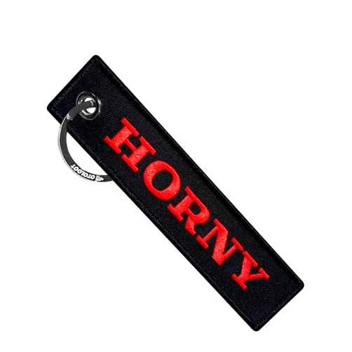 MotoLoot Keychain for Motorcycles, Scooters, Cars and Gifts (Horny)