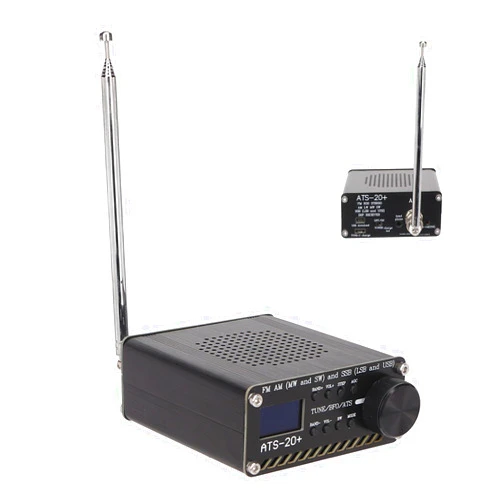 Ciciglow ATS 20+ Radio Receiver, High Sensitivity, Portable Small World Band Digital Receiver with Multiple Channels and High Sensitivity for Outdoor Camping and Home