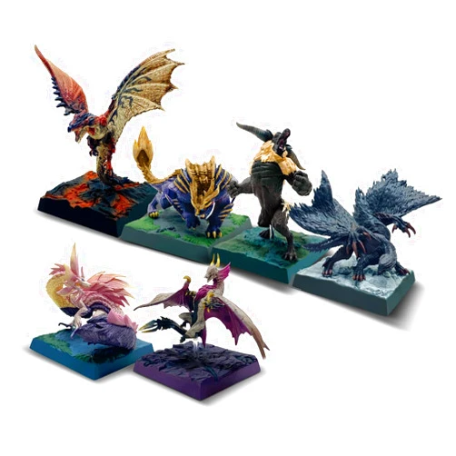 Capcom Figure Builder Monster Hunter Monster Collection Gallery Vol. 1 (Box), Total Height Approx. 2.4 - 2.6 inches (60 - 65 mm), Made of PVC, ABS