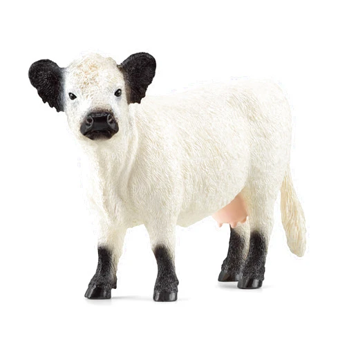 Schleich Farm World Realistic Galloway Cow Figurine - Highly Detailed and Durable Farm Animal Toy, Fun and Educational Play for Boys and Girls, Gift for Kids Ages 3+