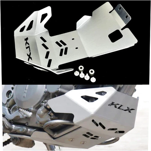 GYUKSIA Front Skid Plate Engine Mud Guard Cover Compatible with Kawasaki KLX250 /250S/250R KLX300 KLX300R KLX300SM D-Tracker/X (Silver)