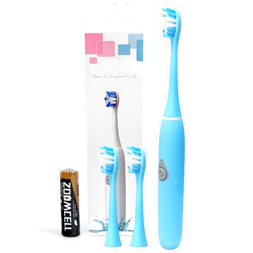FOREVIVE Electric Toothbrush Battery Powered,Sonic Tooth Brush,Medium Toothbrushes for Adults and Kids,1 Mode, Easy to Use, No Need to Worry About Making a Choice,Blue