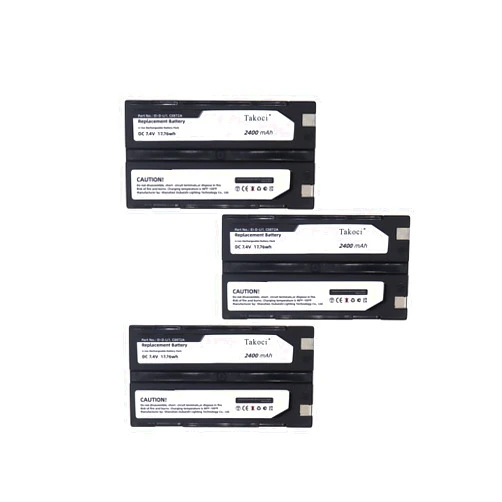 ChoyoqeR 3pcs TR-R8 Replacement Battery for TRI'MBLE 29518, 38403, 92600, R8 Receiver, 5700, 54344, 5800, MT1000, R7,R4, R6, DINI03,BC1071, TSC1 Data Collector 7.4V/2600mA