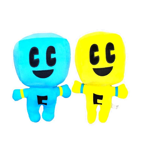 UMMEI 2024 New Creeper Plush Toys(11 inch) - Block Master Plush, Best Gift for Christmas Party, Favorite Birthday Gift for Boys and Girls (Yellow+Blue)