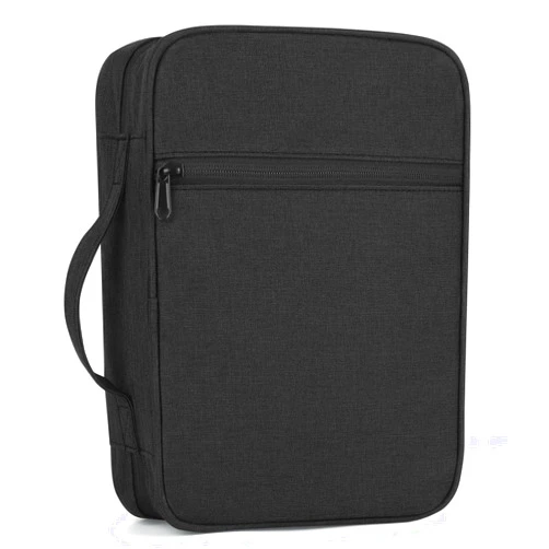 BLK8IGHT Bible Covers - Stylish Bible Covers - Bible Case with Durable Handle and Strap - Bible Bag Journal Case - Bible Carrying Book Church Bag Case Gift for Mother Lady Women Men