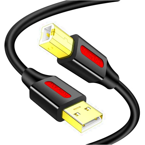 Yeung Qee Printer Cable 10 FT,USB Printer Cable High Speed USB 2.0 A Male to Type B Male Printer Scanner Cable Cord Compatible with HP, Canon, Epson, Dell, Brother, Xerox, Samsung etc (10ft/3M)