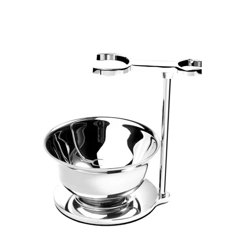 GRUTTI Luxury Shaving Razor & Brush Stand with Soap Bowl, Compatible with Manual & Gillette Razors - Organized Storage