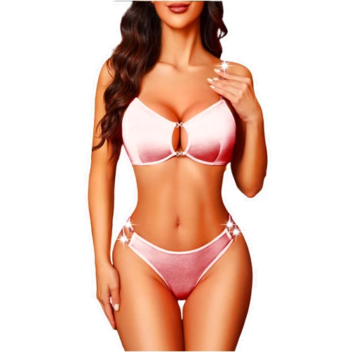 Avidlove Lingerie Set for Women Cut Out Sexy 2 Piece Bra and Panty Set Strappy Underwear Lingerie