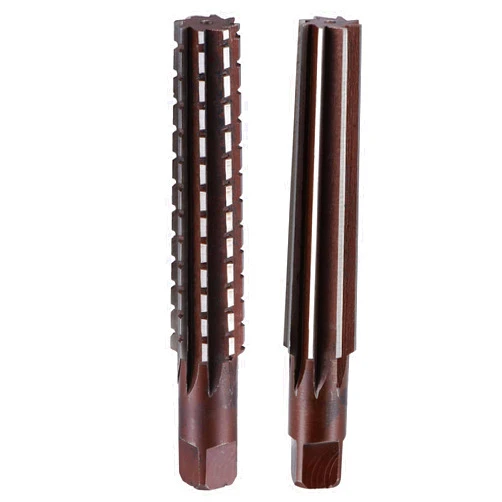 uxcell MT3 Morse Taper Reamer Coarse and Finish Set H8 Accuracy Alloy Tool Steel 8 Flutes Straight Shank Hand Reamer Cutter Milling Tool 2pcs