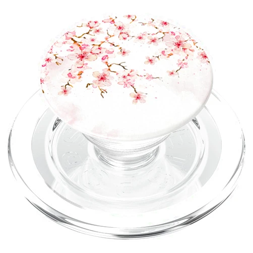 Cherry Blossom Japanese Floral Sakura Gifts Japan Pink Flower Gift Sakura Florist Anime Cherry Blossom PopSockets PopGrip for MagSafe
