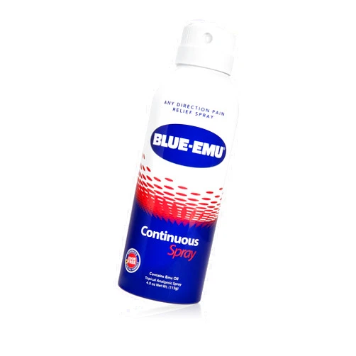Blue Emu Pain Relief Spray for Muscle, Joint & Bruises Fast Drying Support w/ Emu Oil, 4oz