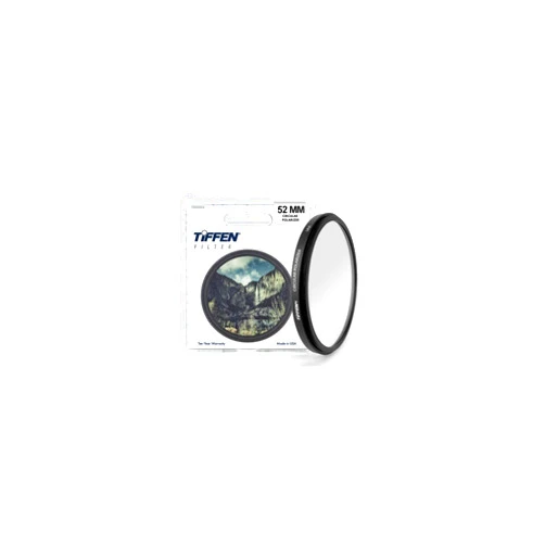 Tiffen 52CP Slim 52mm Circular Polarizer Filter for Camera Lens, Glare Control, Contrast Increase, Color Enhancing