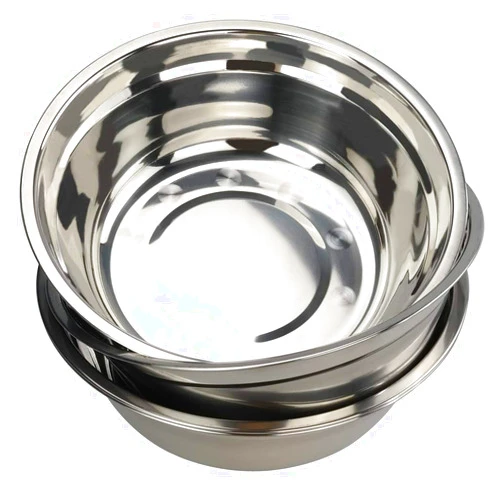Hommp 4-Pack Large Stainless Steel Mixing Bowls/Metal Prep Bowls, 10-Inch